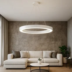 Lampadari Moderni-Ideal Lux oracle sp d50 lampadario moderno led 28w 3000k bianco