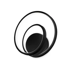 Applique Da Parete-Ideal Lux oz ap dali applique led 3000k dimmerabile nera design moderno