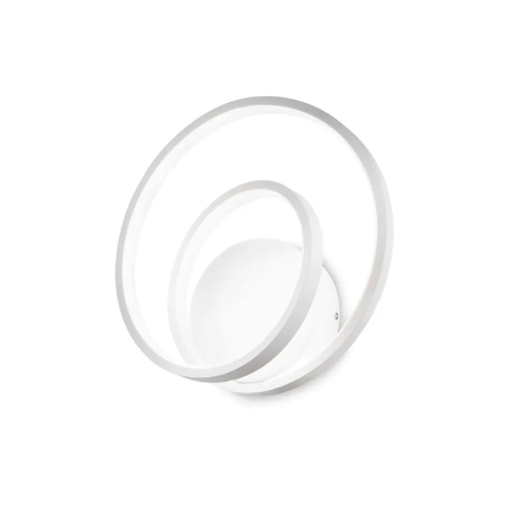 Applique Da Parete-Ideal Lux oz ap on-off bianco applique led 28w 3000k design moderna