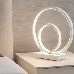 Abat Jour-Ideal Lux oz tl on-off 2700k abat jour da comodino bianca led