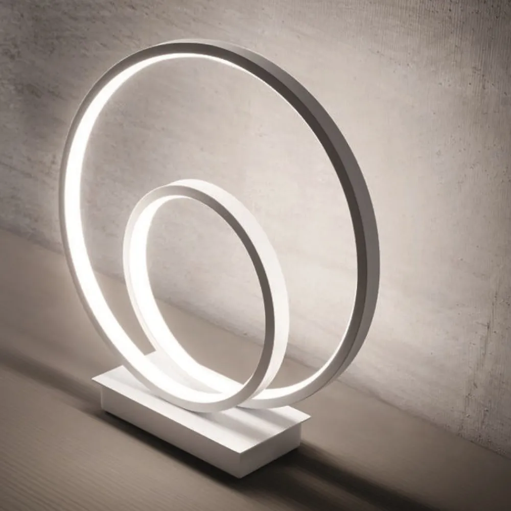 Abat Jour-Ideal Lux oz tl on-off 2700k abat jour da comodino bianca led