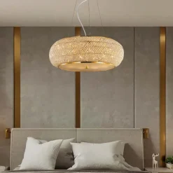 Lampadari Moderni-Ideal Lux pasha sp14 lampadario di cristallo dorato 14 luci