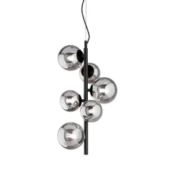 Lampadario Camera Da Letto-Ideal Lux perlage sp6 lampadario stanza da letto fume'