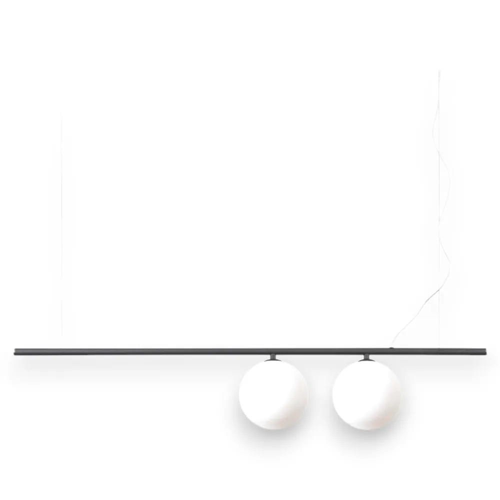 Lampadari Moderni-Ideal Lux perline sp2 lampadario per tavolo da pranzo moderno nero