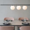 Lampadari Moderni-Ideal Lux perline sp3 nero lampadario moderno
