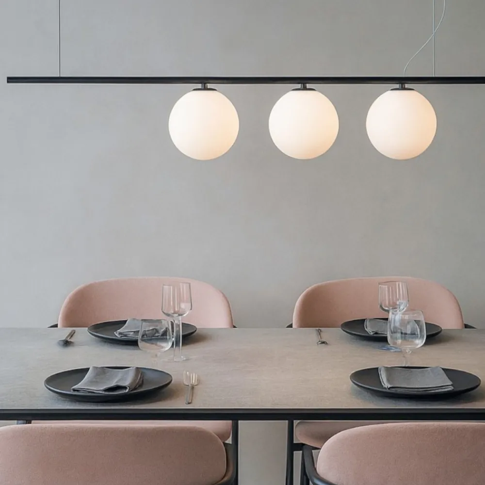 Lampadari Moderni-Ideal Lux perline sp3 nero lampadario moderno
