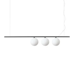 Lampadari Moderni-Ideal Lux perline sp3 nero lampadario moderno