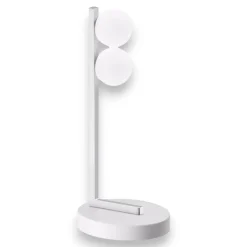 Abat Jour-Ideal Lux ping pong abat jour lampada da comodino bianca led 6w 300k