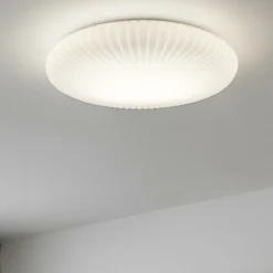 Plafoniere Moderne-Ideal Lux plafoniera atrium pl d45 vetro bianco plisse' led 21w 3000k