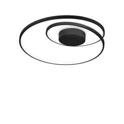 Plafoniere Moderne-Ideal Lux plafoniera led oz pl on-off 4000k design nero