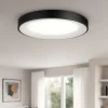 Plafoniere Moderne-Ideal Lux planet pl d50 plafoniera nera 3000k da interni