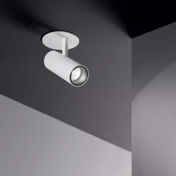 Faretti Da Incasso-Ideal Lux play fi faretto da incasso cilindro bianco orientabile