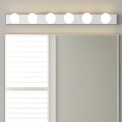 Applique Da Bagno-Ideal Lux prive ap6 applique bagni cromato luce per specchio