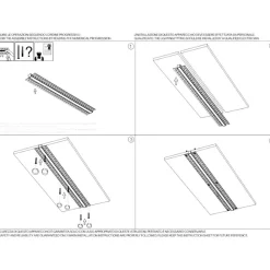 Strisce Led-Ideal Lux profilo da incasso 3mt per strisce led max 10mm