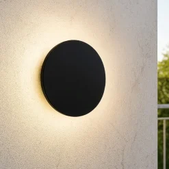 Applique Da Esterno-Ideal Lux punto ap d18 applique per esterni 9w 3000k nero