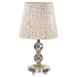 Abat Jour-Ideal Lux queen tl1 small abat-jour da comodino di cristallo classica