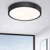 Plafoniere Bagno-Ideal Lux ray pl d60 plafoniera da bagno led 3000k 4000k nera ip44