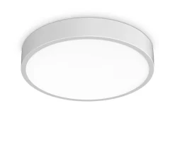Plafoniere Bagno-Ideal Lux ray pl d40 plafoniera da bagno led 26w 3000k 4000k bianca ip44