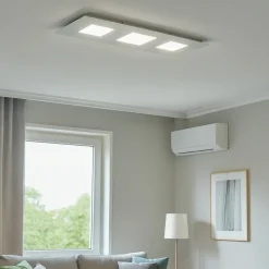 Plafoniere Moderne-Ideal Lux relax pl d110 plafoniera rettangolare led 78w 3000k