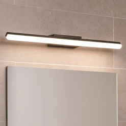 Applique Da Bagno-Ideal Lux riflesso ap d62 applique da bagno nera led 16w 3000k