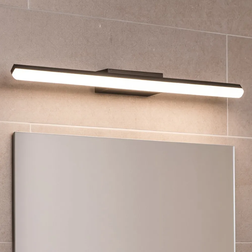 Applique Da Bagno-Ideal Lux riflesso ap d62 applique da bagno nera led 16w 3000k