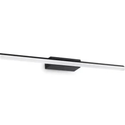 Applique Da Bagno-Ideal Lux riflesso ap d62 applique da bagno nera led 16w 3000k