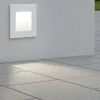 Segnapasso Led-Ideal Lux segnapasso a parete quadrato waldo led 4000k ip65 impermeabile bianco con driver