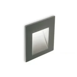 Segnapasso Led-Ideal Lux segnapasso led 3000k quadrato antracite per esterni ip65 con driver