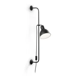 Applique Da Parete-Ideal Lux shower ap1 applique design orientabile nero opaco