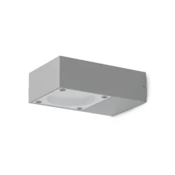 Applique Da Esterno-Ideal Lux sirio ap1 applique da esterno grigio ip65