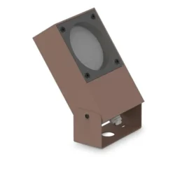 Faretti Da Esterno-Ideal Lux sirio pr1 faretto per esterno giardino marrone ip65