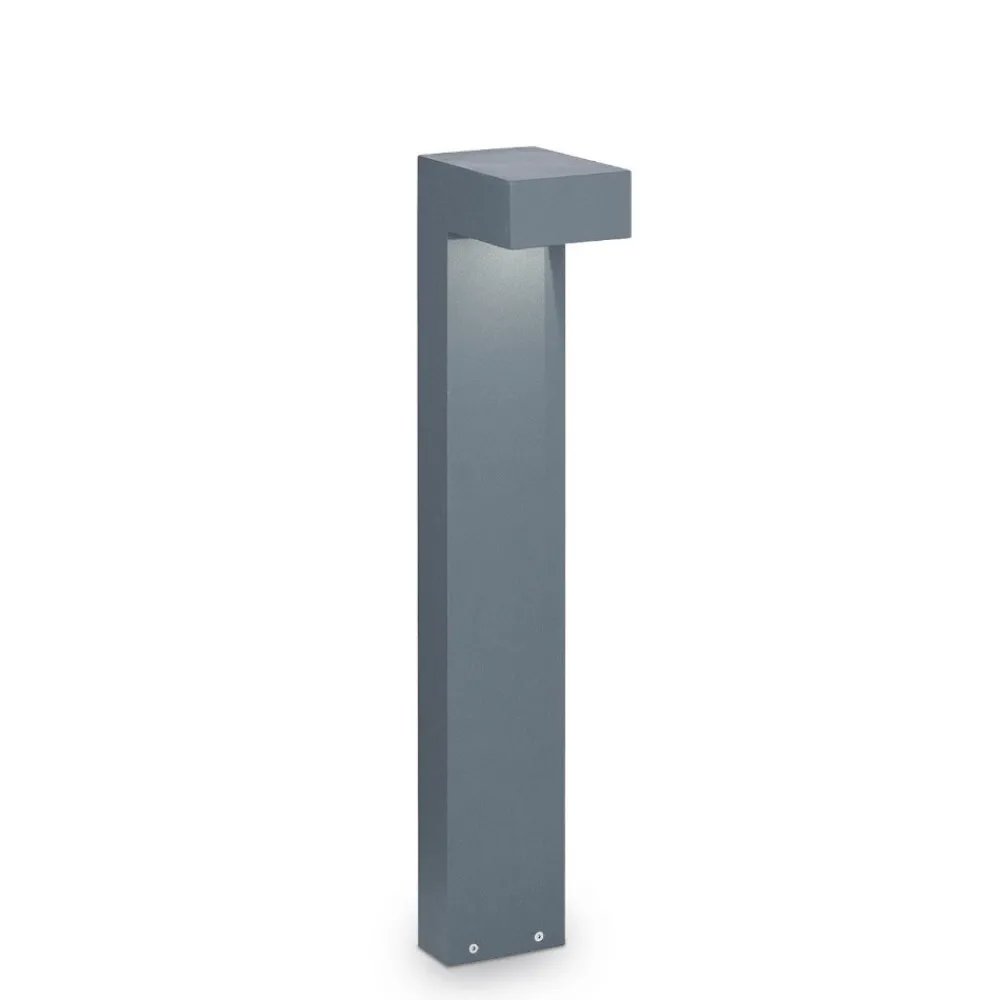Lampioni Da Giardino-Ideal Lux sirio pt2 lampioncino 60cm da giardino ip44 antracite moderno