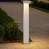 Lampioni Da Giardino-Ideal Lux sirio pt2 lampione da giardino 80cm bianco