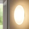 Applique Da Parete-Ideal Lux smarties ap1 applique sfera schiacciata vetro bianco