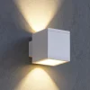 Applique Da Esterno-Ideal Lux snif ap1 square applique da esterno cubo bianco