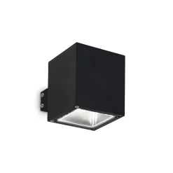 Applique Da Esterno-Ideal Lux snif square applique cubo nero per esterno