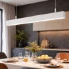 Lampadari Cucina-Ideal Lux steel lampadario orizzontale da cucina bianco led 4000k