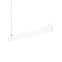 Lampadari Cucina-Ideal Lux steel lampadario orizzontale da cucina bianco led 4000k
