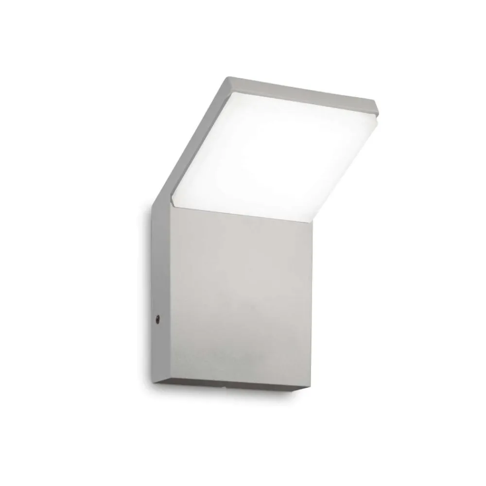 Applique Da Esterno-Ideal Lux style ap 9w 4000k applique per esterno grigio