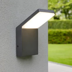 Applique Da Esterno-Ideal Lux style pa applique illuminazione per esterno antracite led 9w 4000k