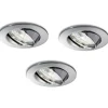 Faretti Da Incasso-Ideal Lux swing fi box 3 faretti orientabili da incasso a soffitto cromo