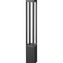 Lampioni Da Giardino-Ideal Lux tifone pt h65 lampione antracite da giardino led 3000k