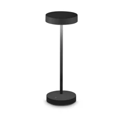 Lampade Da Tavolino Esterno-Ideal Lux toffee tl lampada da tavolino led nera portatile batteria ricaricabile