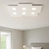 Plafoniere Moderne-Ideal Lux totem pl6 plafoniera bianca gx53 sei luci moderna sottile