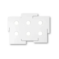 Plafoniere Moderne-Ideal Lux totem pl6 plafoniera bianca gx53 sei luci moderna sottile