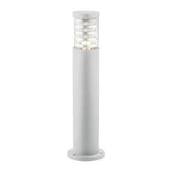 Lampioni Da Giardino-Ideal Lux tronco pt1 h60 lampioncino da giardino tubolare bianco