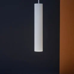 Lampade A Sospensione-Ideal Lux tube sp d6 lampada a sospensione cilindro bianco led 11w 3000k