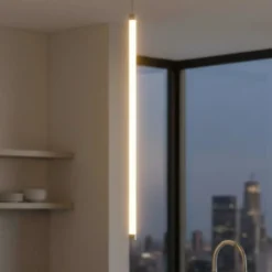 Lampade A Sospensione-Ideal Lux tubix sp d075 lampada a sospensione led 3000k 75cm