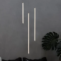 Lampade A Sospensione-Ideal Lux tubix sp d075 lampada a sospensione led 3000k 75cm