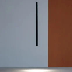 Lampade A Sospensione-Ideal Lux ultrathin sp d100 round nero lampada cilindro led 11,5w 3000k